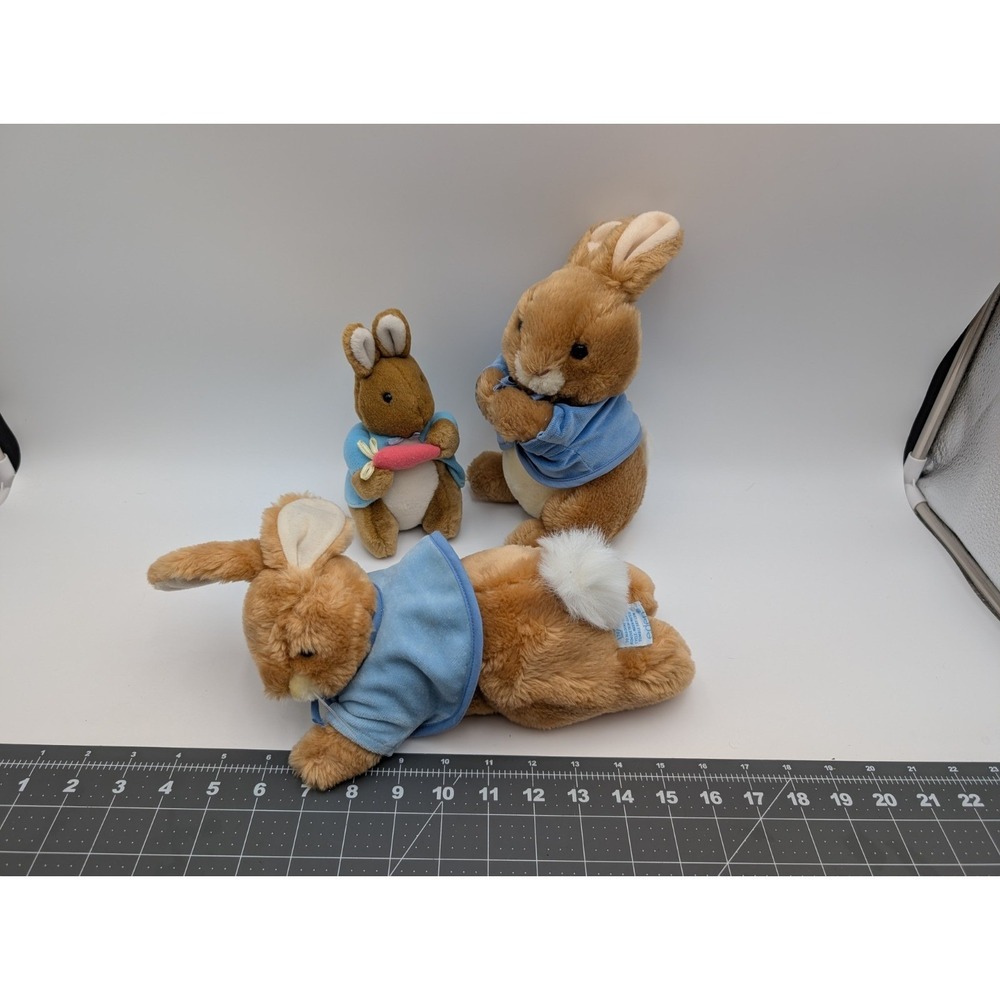 Eden Peter Rabbit Plush Frederick Warne Lot‎ of 3 Stuffed Animal Toy